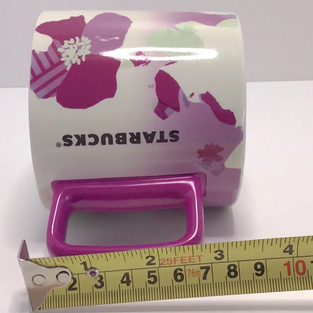 🦄 2022 Starbucks Pink Floral Mug 12oz. - Picture 9 of 9
